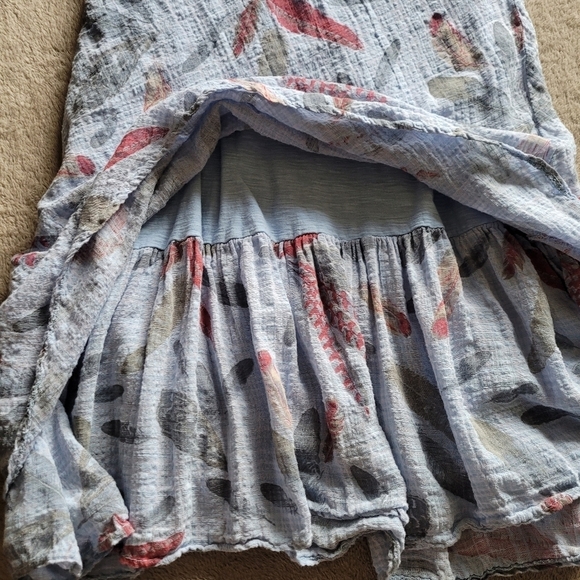 Angela Mara sleeveless cotton blend midi dress size small - Picture 6 of 13